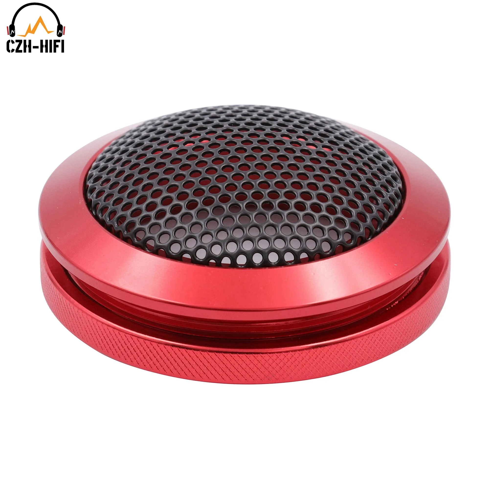 1pc 1.5" Metal Car Audio Speaker Subwoofer Waffle Cover Guard Protector Treble Head Tweeter Mesh Grill Silver Red Gold Black