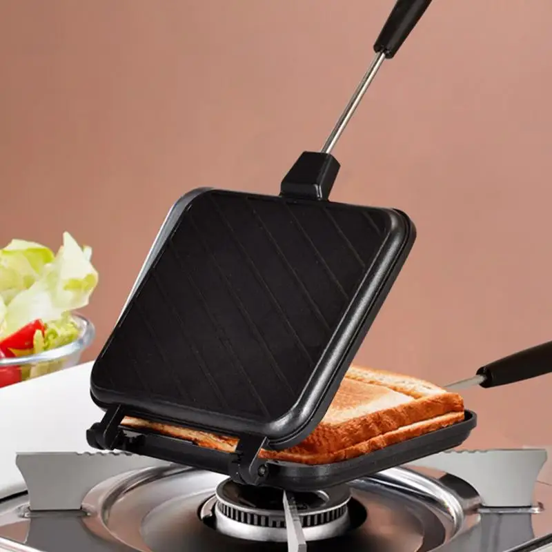 Sandwich Maker Non Stick Baking Tray Hot Dog Toaster Breakfast Machine  Double sided Heating Toaster Press Toaster Waffle Maker - AliExpress