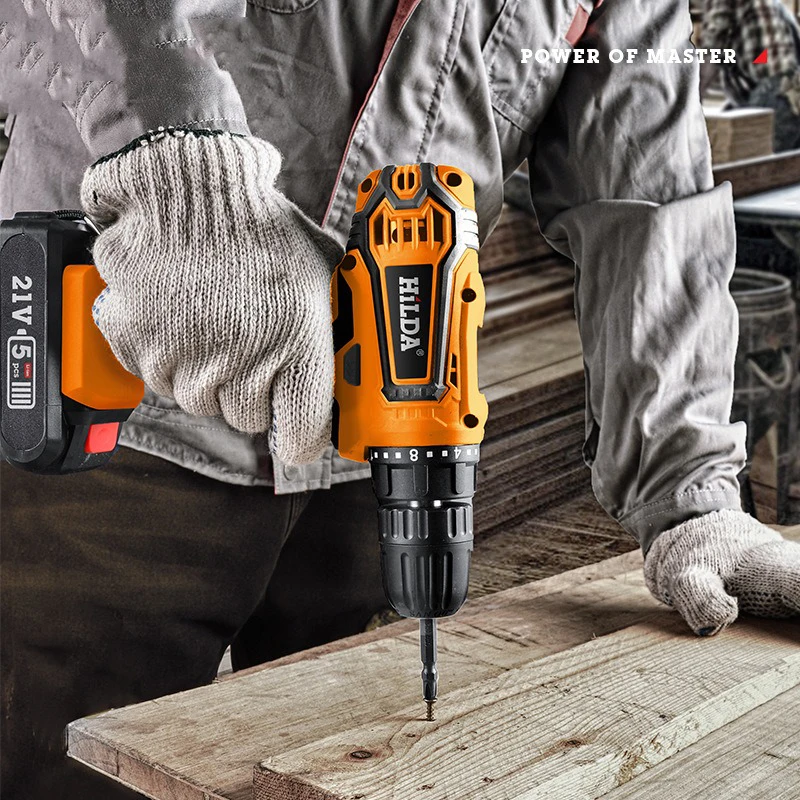 Rechargeable Hand Drill Machine Battery 21v Cordless Screwdriver with Light  Brushless Impact Drill Professional Magnetic Drill - AliExpress