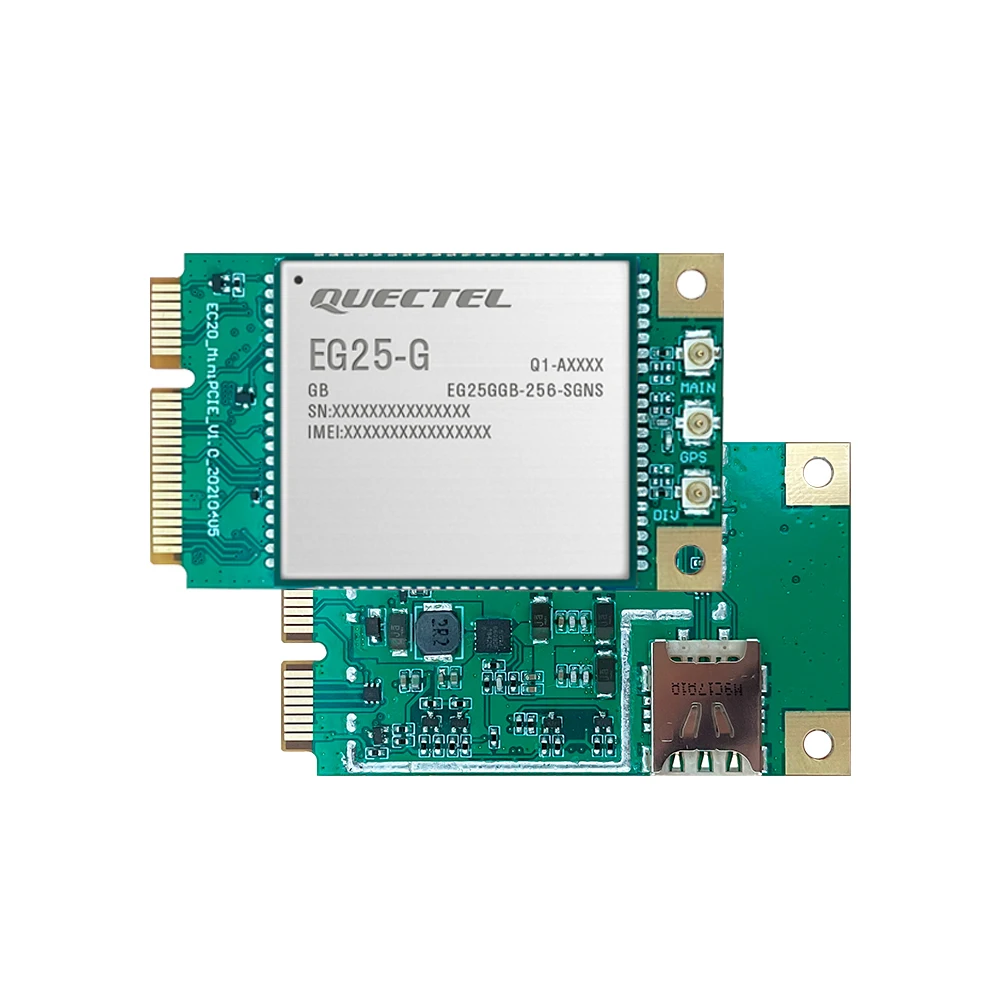 

Quectel EG25-G MINI PCIE LTE Cat4 module with Nano SIM card slot for Global MIMO NSS receiver 150Mbps downlink custom edition