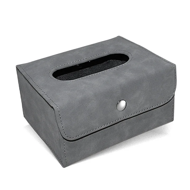 thumbnail image 1 of Caja de pañuelos para automóvil, cajón de papel, caja de pañuelos plegable de gamuza para asiento, caja para reposabrazos de automóvil, caja de pañuelos, bolsa de pañuelos, 1 of 5