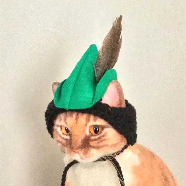 Novelty Hand-crocheted Explosive Head Modeling Halloween Cute Pet Personality Dress Headdress