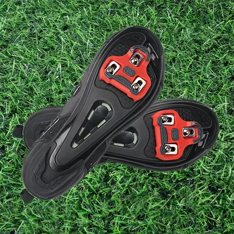 BUCKLOS for LOOK Keo Cleats Float Road Cycling Shoes Pedal Cleats for Look Keo Bike Self Locking Pedal Plate 4.5/9 Degree 1/2pc 6