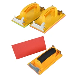 Convenient Sandpaper Holder Hand Sander with Sponge/Plastic Handle 185x90mm Tool