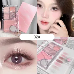 Pinky Heart Gege Bear Radiant Eyeshadow & Contour Palette (GX2006-2)