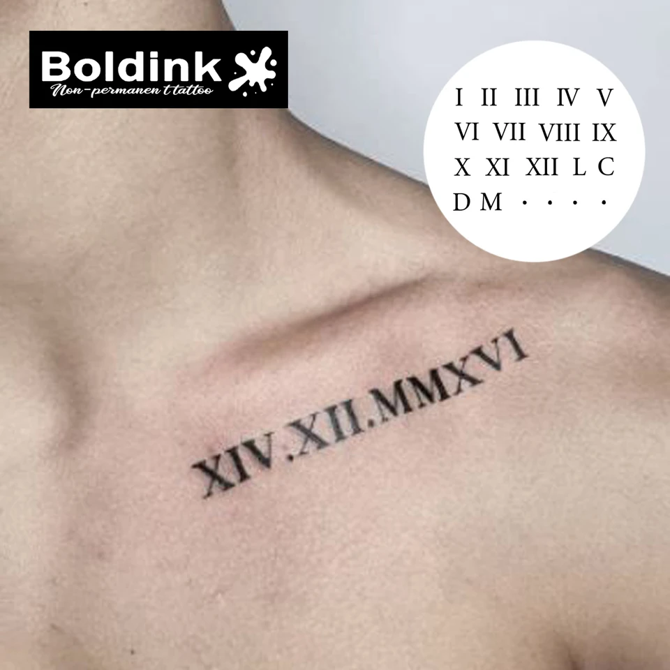Xiv Number Tattoo