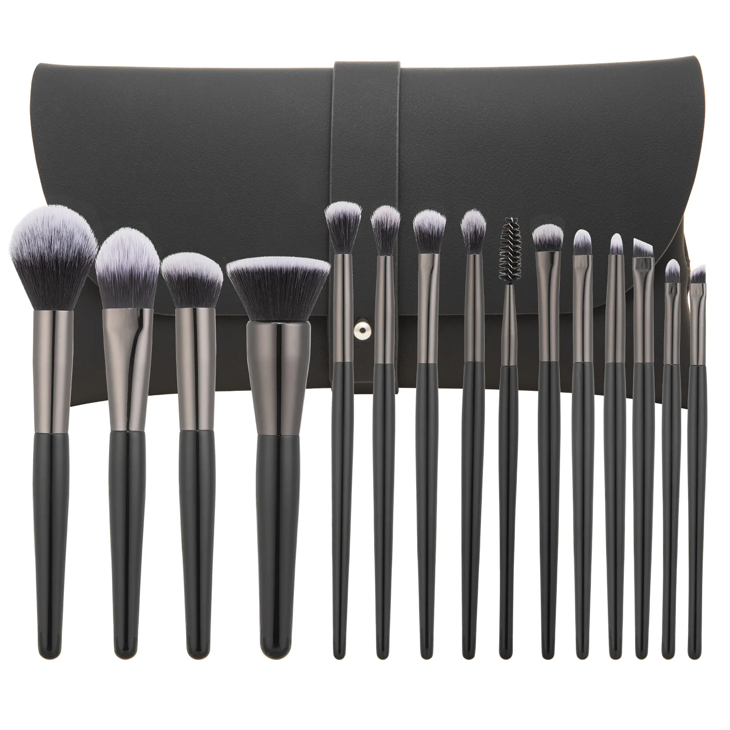 

A complete set of 15 makeup brushes Animal hair eye shadow makeup brush powder blusher brush foundation make-up brush