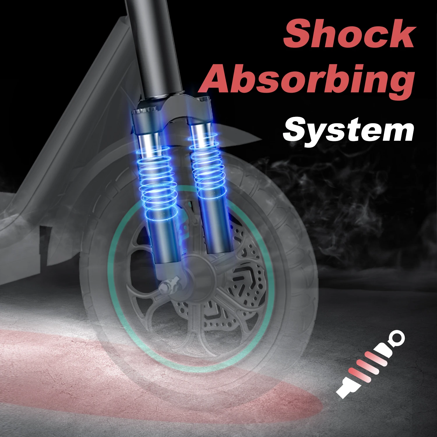 BOGIST M5Pro City Commuter Elektroroller 36V 10,4Ah faltbarer EScooter 250W E-Scooter für Erwachsene 8,5" Reifen – Detail 4