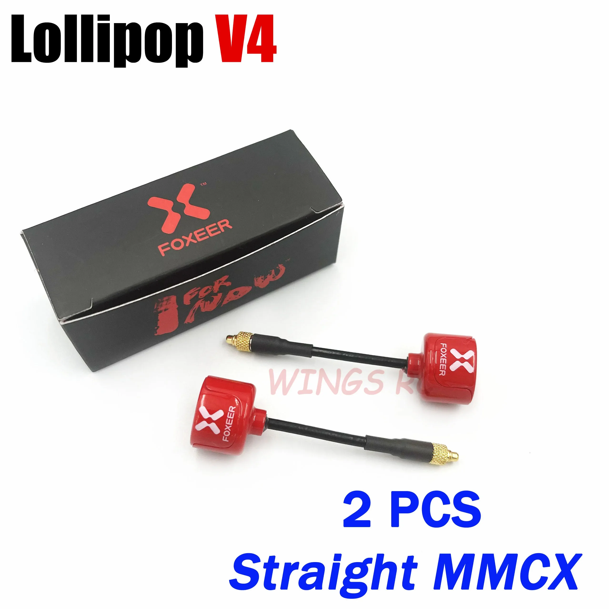 2pcs Red MMCX S V4