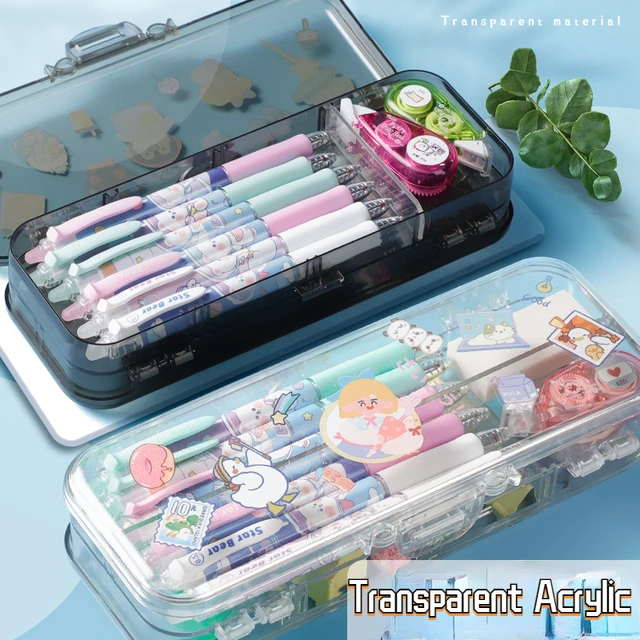 Transparent Plastic Pen Case Pencil  Transparent Pp Plastic Pencil Case -  Simple - Aliexpress