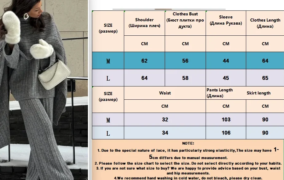 Hirsionsan Sexy Soft Elegant Vintage Women Suits 2 Pieces Female Sets Polo Neck Cardigan Sweater & Midi Dress Knitted TrackSuit Image 4