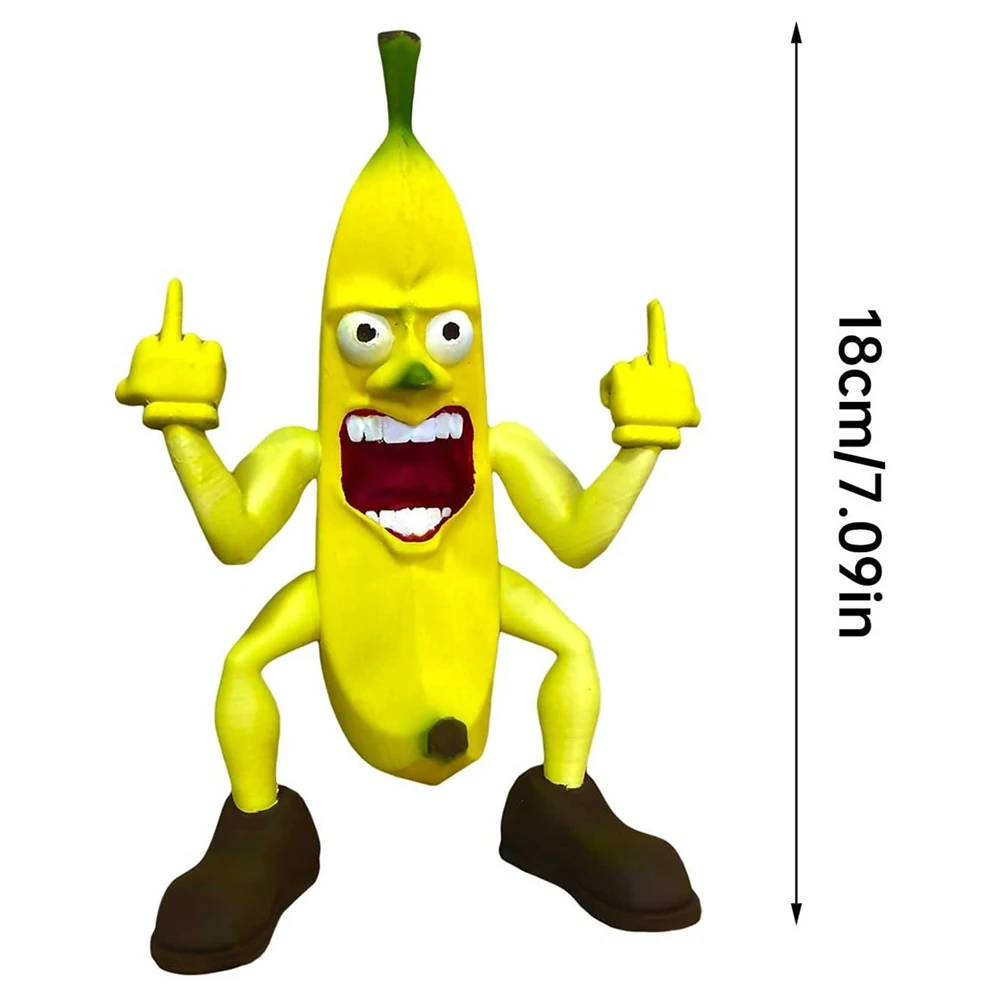 Crazy Banana Figurines Lawn Ornaments Decorations Middle