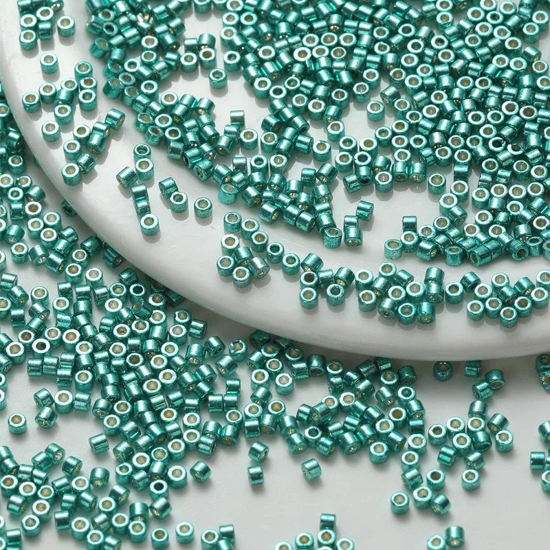 Glass Beads 1200 Pieces 2MM Plating Metal Color Vintage Style DIY Beaded Bracelet Loose Beads Accessories 10grams/bag