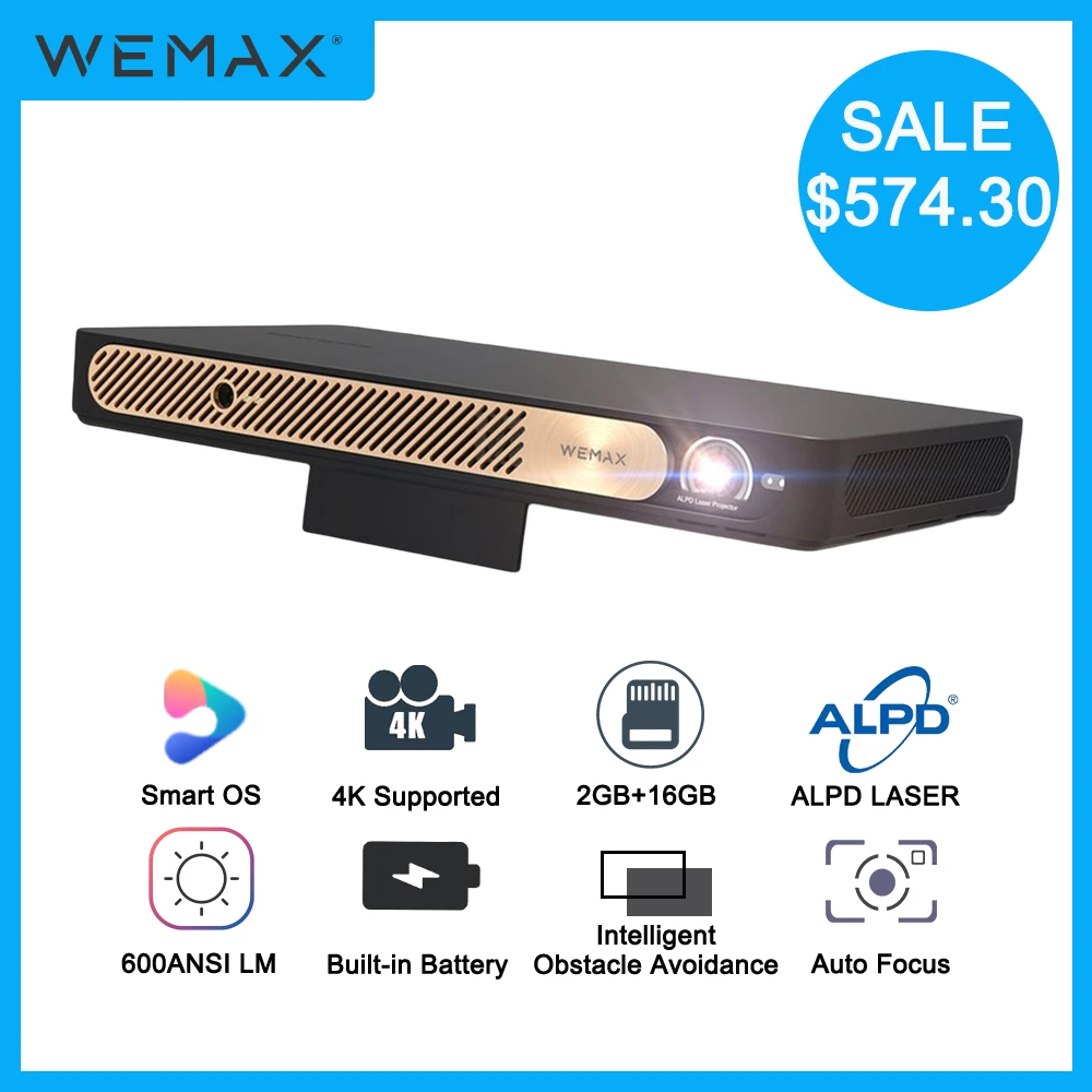 Wemax Go Advanced Smart Alpd® Laser Projector 1080p Smart Os Wifi Built