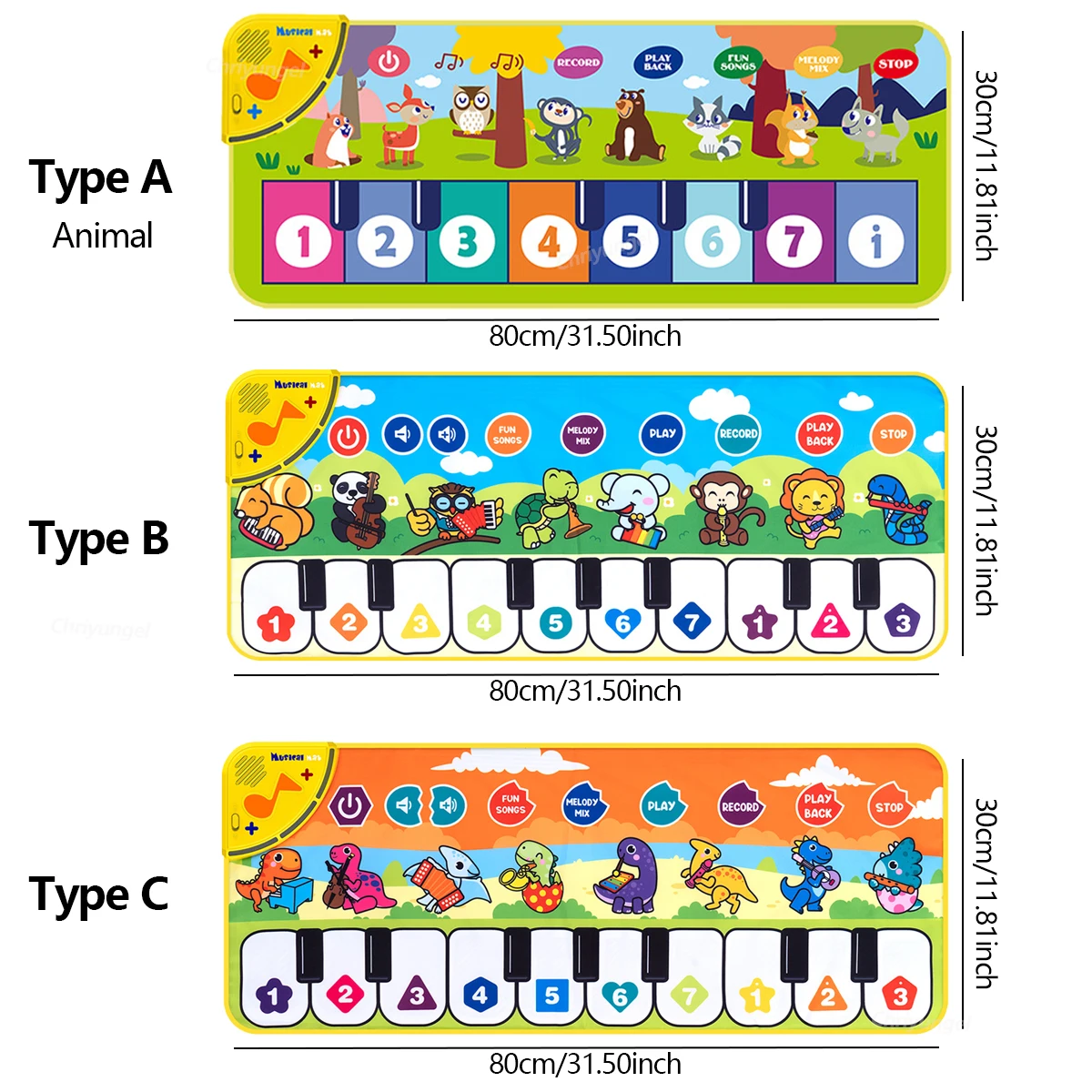 Kids Piano Floor Mat 6