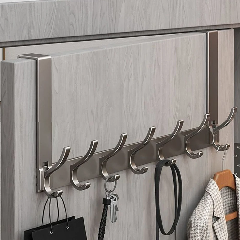 Door Behind Hook Storage Wall Hanging Clothes Hanger Coat Hook Punch-free Hanger Bedroom Kitchen Organizer Quick Installation