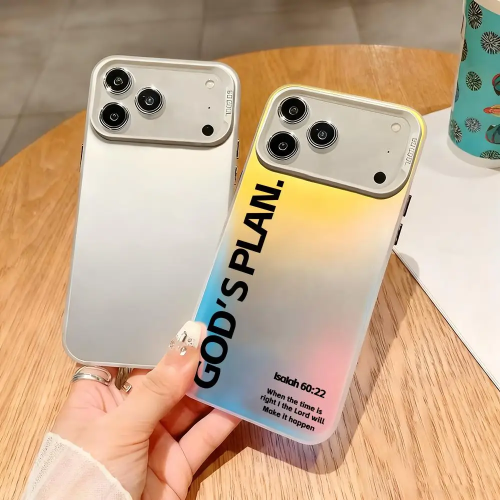 Silver Shell God's Plan Bible Verse Phone Case