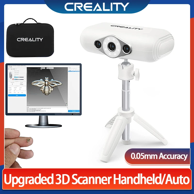 Creality CR-SCAN Lizard Portable 3D Modeling Scanner 0.05MM High Precision Support Black Object Color Restoration OBJ/STL Output