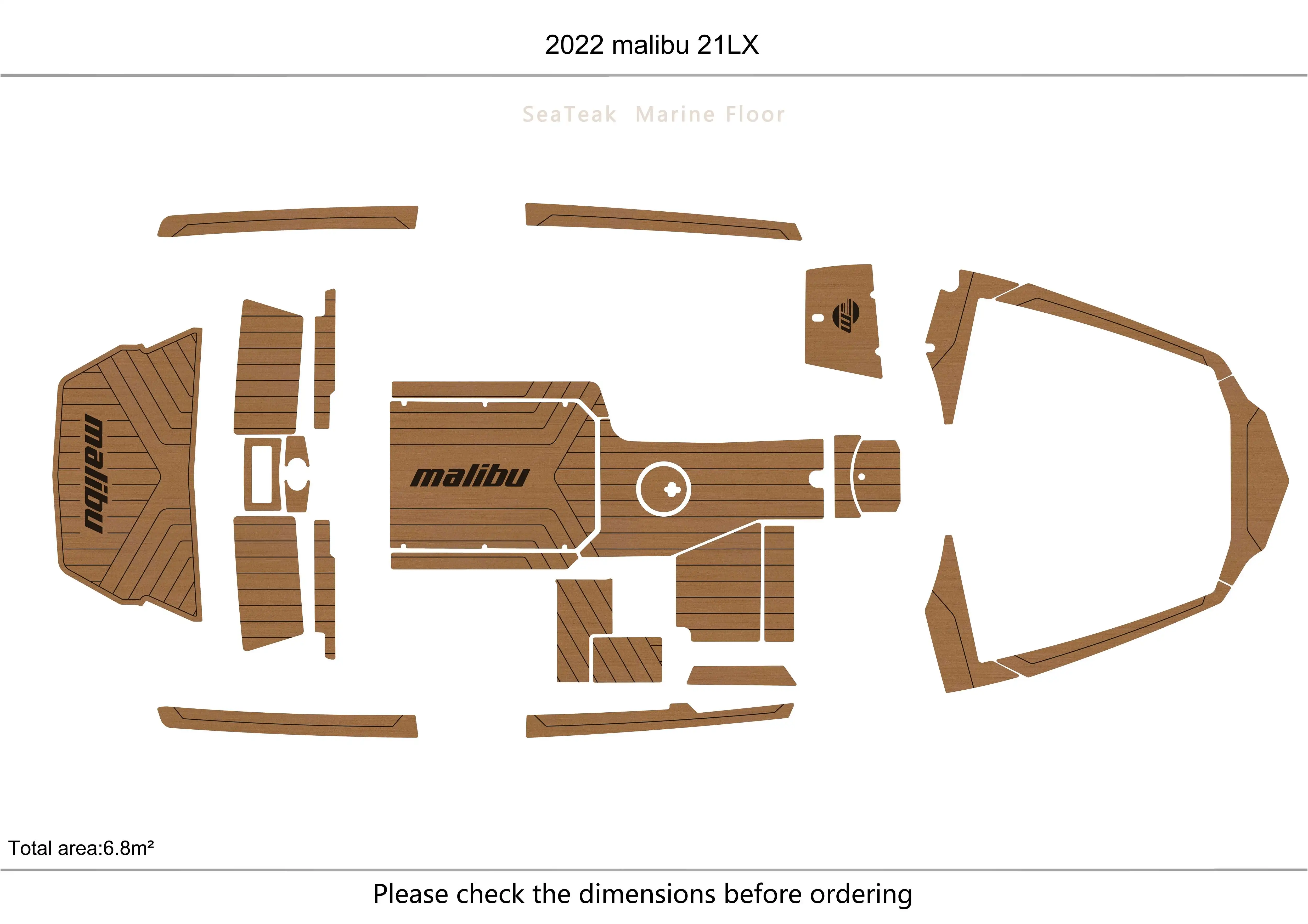 

2022 Malibu 21 LX кабина плавательная платформа 1/4 дюйма 6 мм EVA искусственный ковер для водных лыж яхты рыбалки лодки нескользящий коврик для пола
