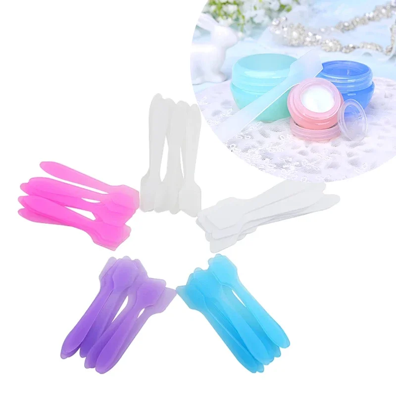 

100Pcs Plastic Facial Cream Mask Mixing Spatulas Sticks Disposable Cosmetic Skin Care Cream Scoops Face Makeup Beauty Tool Kits
