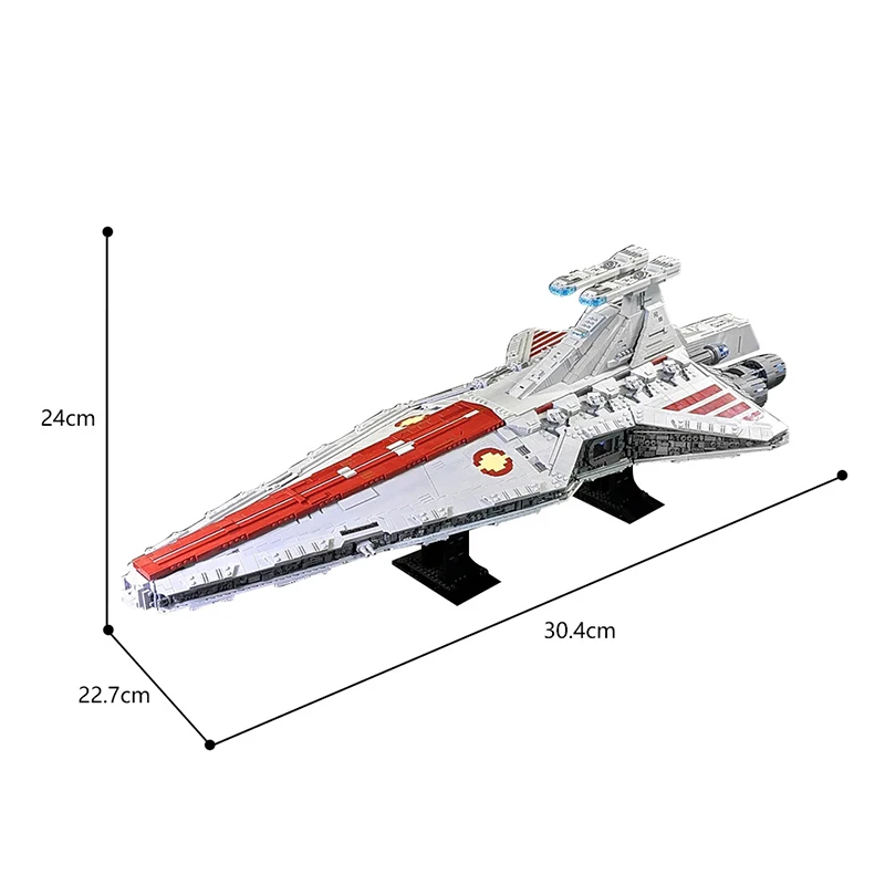 Venator-class 스타 디스트로이어 빌딩 블록 세트, 우주 전쟁 영화 시리즈, 우주선 벽돌, 수집용 장난감, 11180 개