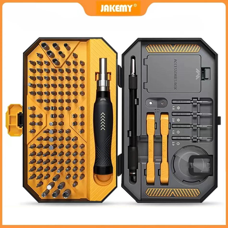 Precision Screwdriver Set 145 in 1 Hex Torx Phillips Screw Driver Magnetic CR-V Bit Repair Tool Kit for Mobile Phone Tablet