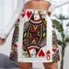 QUEEN OF HEARTS PLAYING CARDS ARTWORK Mini Skirt skirt skirt new in clothes 2