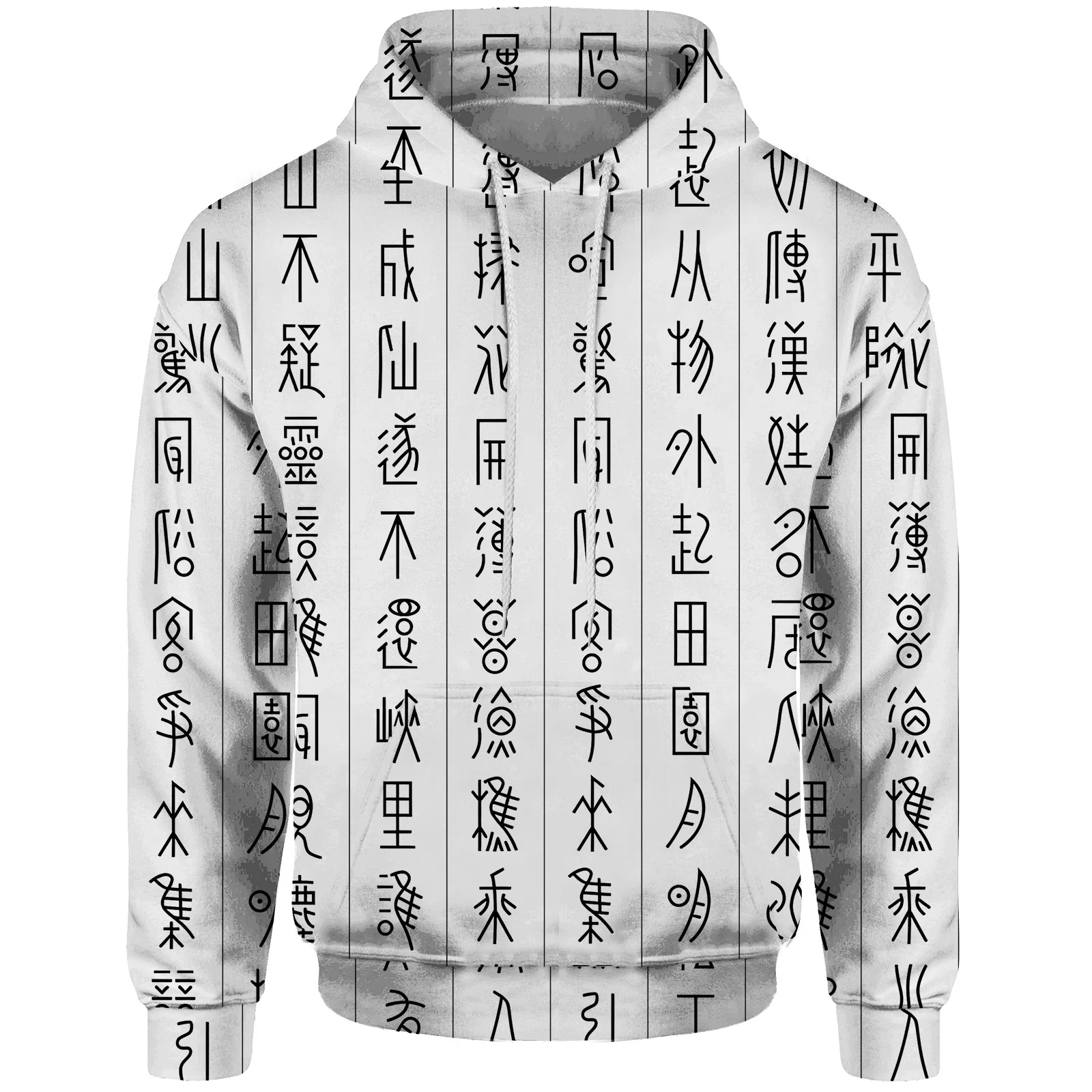 thumbnail image 1 of Ropa de otoño para hombre, sudaderas cómodas y con movimiento para hombre, sudadera con capucha con estampado de caracteres chinos a la moda, 1 of 5