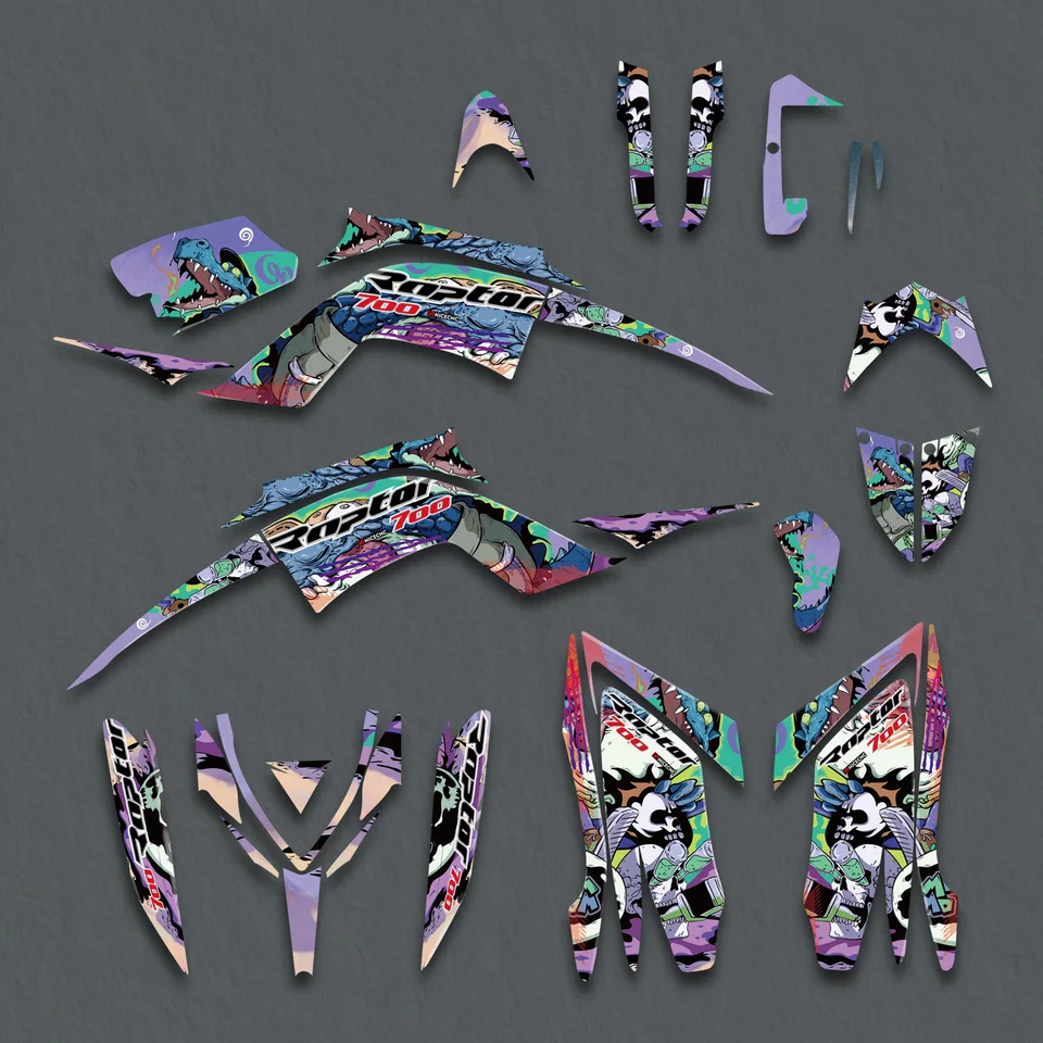 yamaha Raptor 700 700R graphics kit 2013 2018 2020 2023 decals stickers