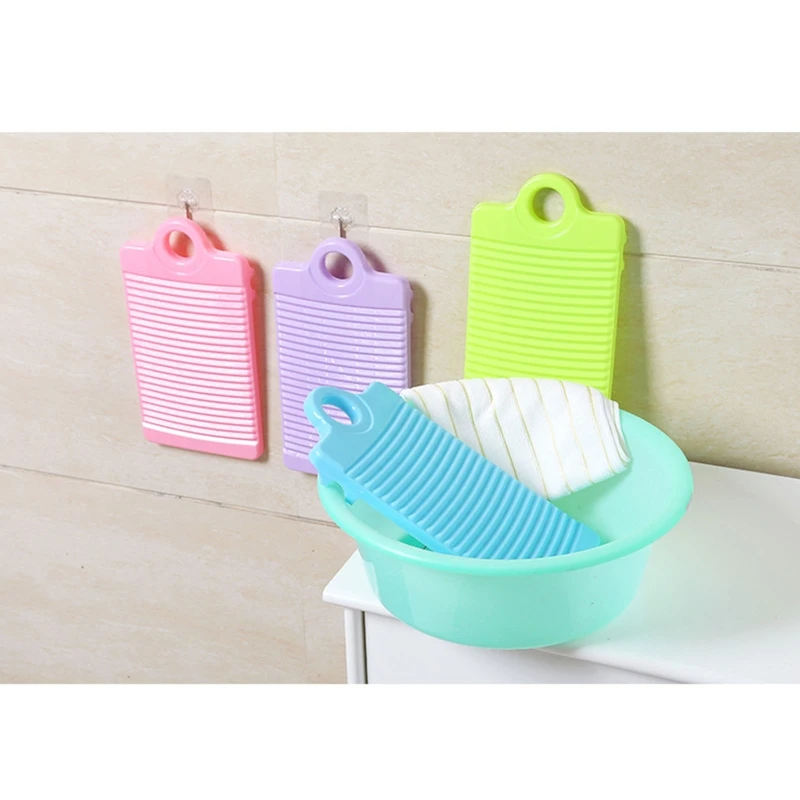 Hanging Washboard Plastic Household Bathroom Sink Non Slipping Wash Board for Clothes Underwear Socks Cleaning Tools