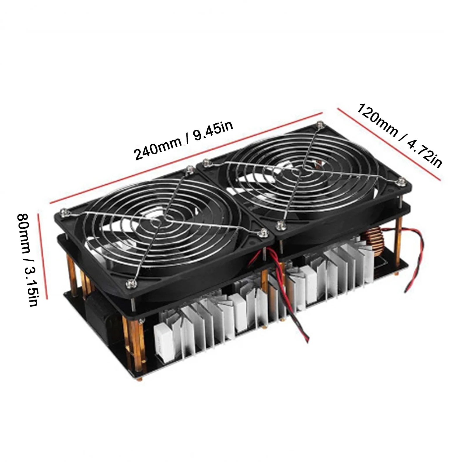 Induction Heating Board 50A DC 12-48V ZVS Power Supply Module High Frequency Low Voltage Flyback Driver Heater Tesla Coil 2500W induction heater