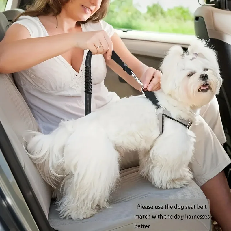 Dog Seat Belt Pet Car Tether Safety Leash For Dogs In Vehicles Car