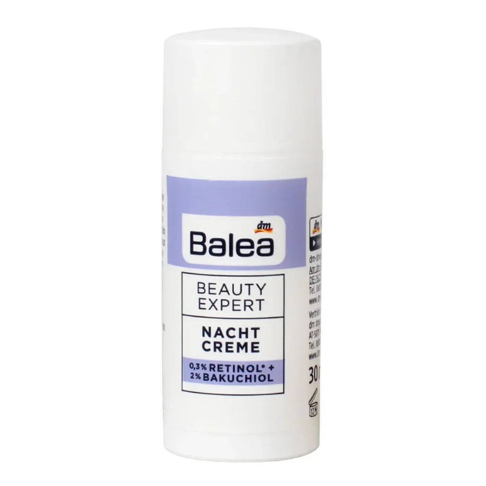 

Balea, Германия 0.3% ретинол + 2% ночной крем Bakuchiol 30 мл интенсивный увлажняющий питательный укрепляющий средство для ухода за кожей против морщин