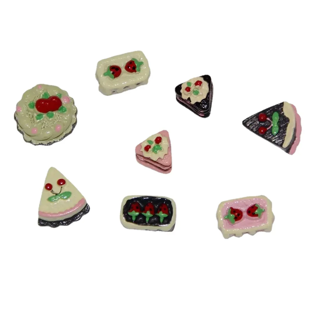 Cute Lenmon Juice Drinks Beer Cake DIY Miniature Artificial Fake Food Cake Resin Cabochon Decorative Craft Play Doll House Toy 20 pcs pack food donut dessert cake scrapbooking stickers decorative sticker diy craft decoracion journal photo albums