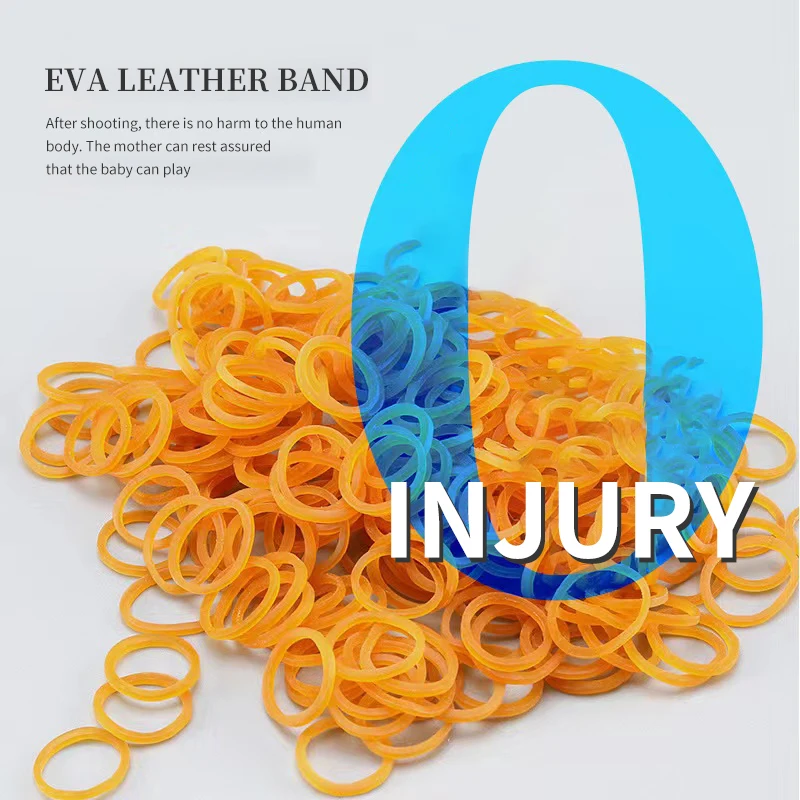 1PCS Keychain Elastic Leather Rubber Band Shooting Pistol Kid Outdoor Party Folding Gifts Boyfriend Fidget Toys 4