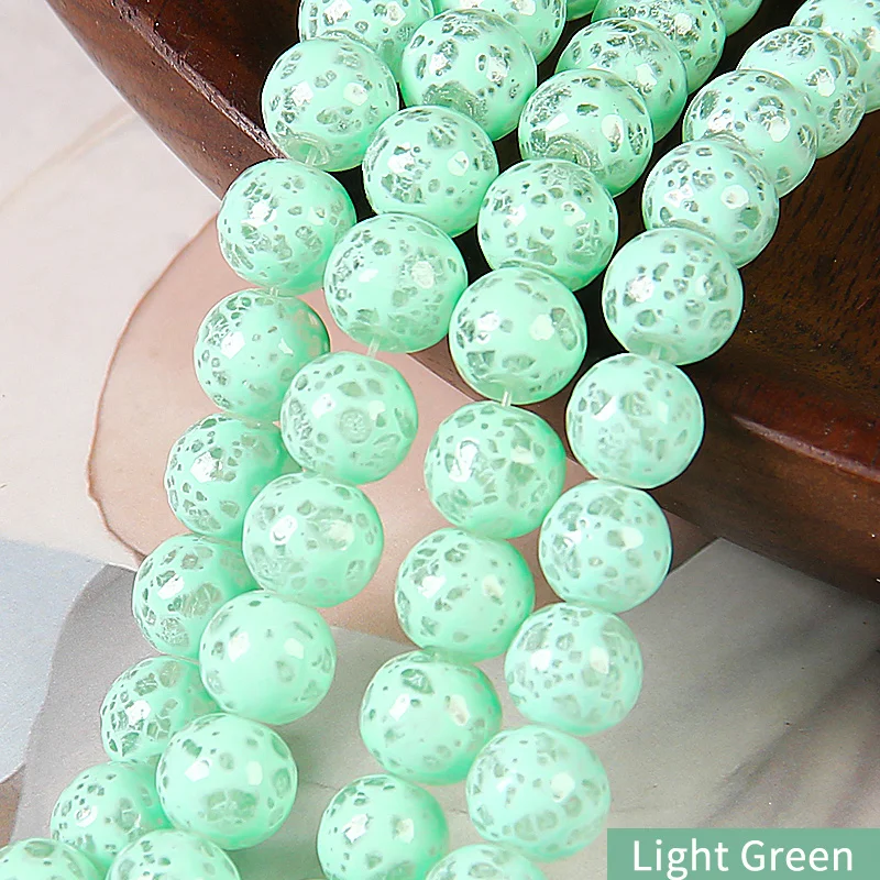 Crystal Beads Color Green Ceramic Jewelry Components Green Beads