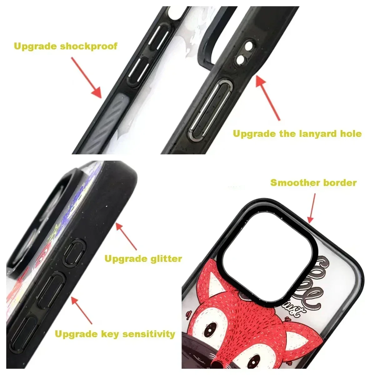 2.0 Acrylic MagSafe Cartoon Girl Pattern iPhone 12 13 14 15 Pro Max Protective Case