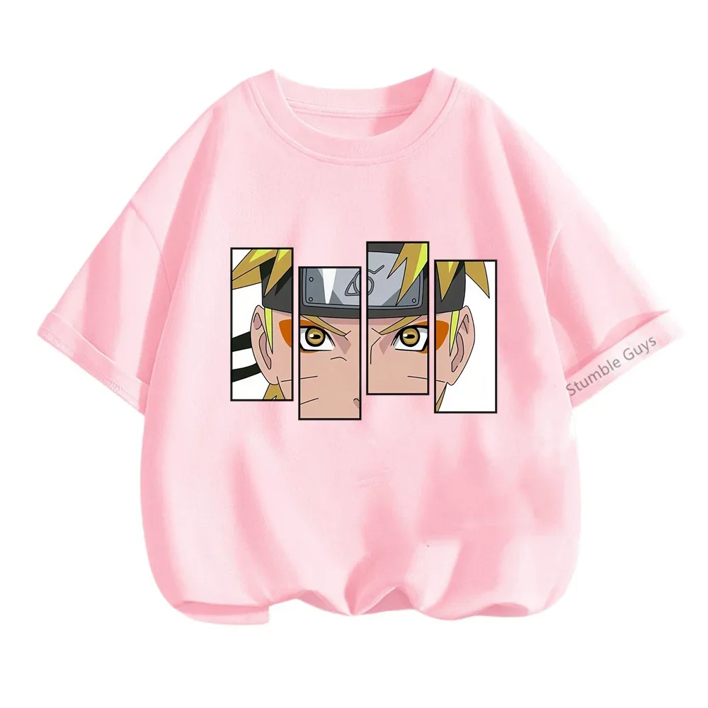 thumbnail image 1 of Camiseta de anime Naruto para niños, camisetas para niños, camisetas de dibujos animados para niñas, camisetas de manga corta de Sonic para niños de 3 a 14 años, 1 of 5