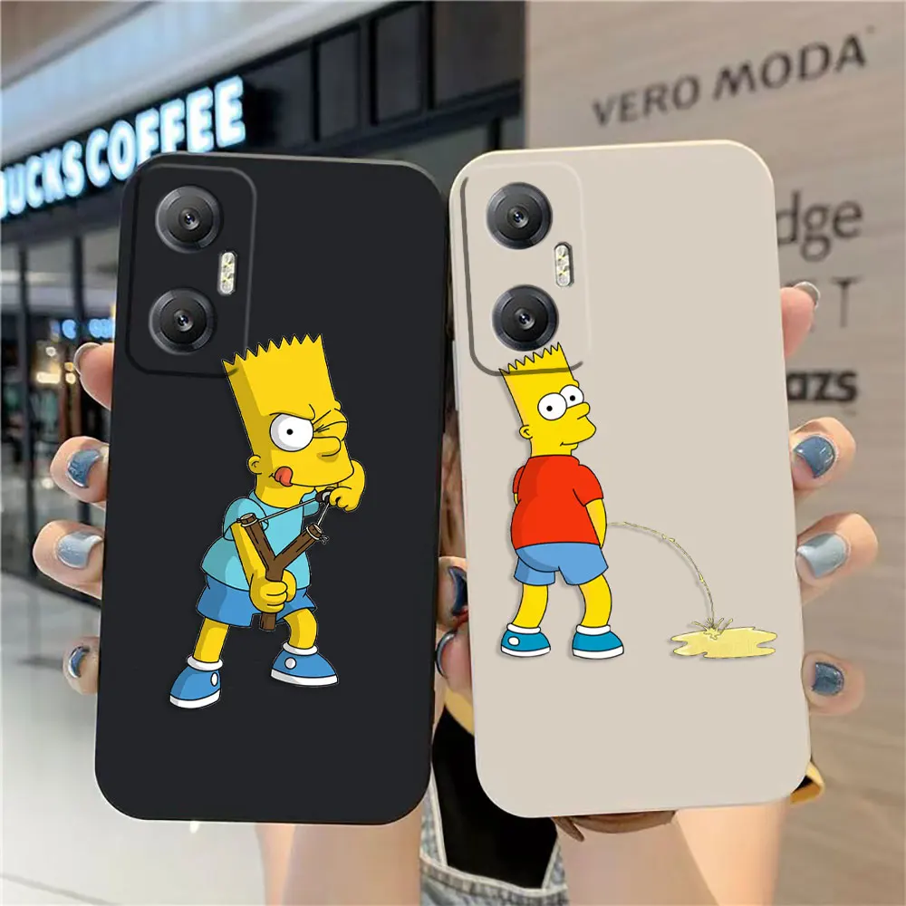Custodia Per Telefono Per Infinix Hot 10 10S 11 11S 12 Zero 20 30 X Camon 16 Pro 5G Cover Funda Cqoue Shell Capa Funny The S-Simpsons