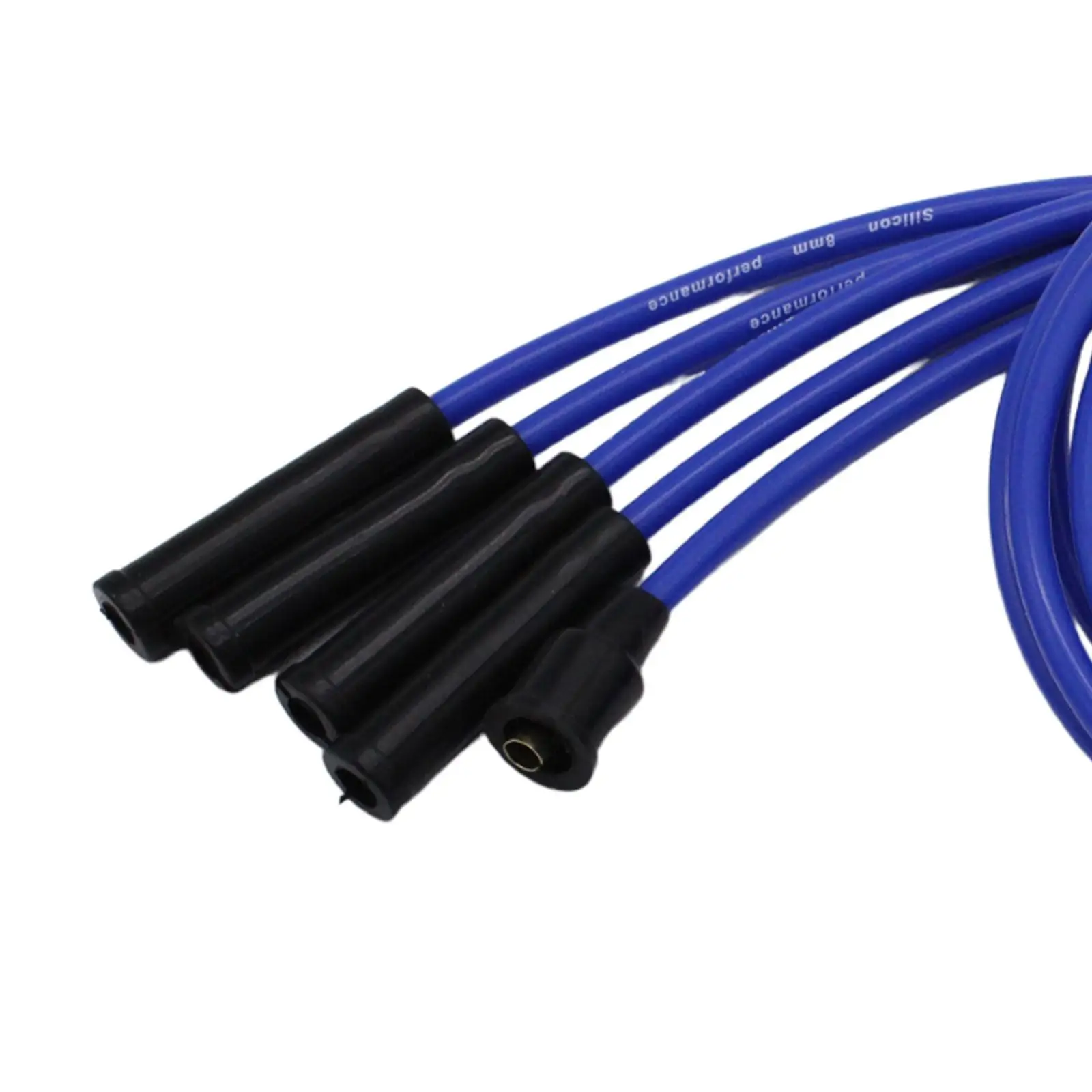 High Quality Spiral Core Spark Plug Wire Set 8mm Automotive Tools for Reliable Car Ignition Cable Spare Parts