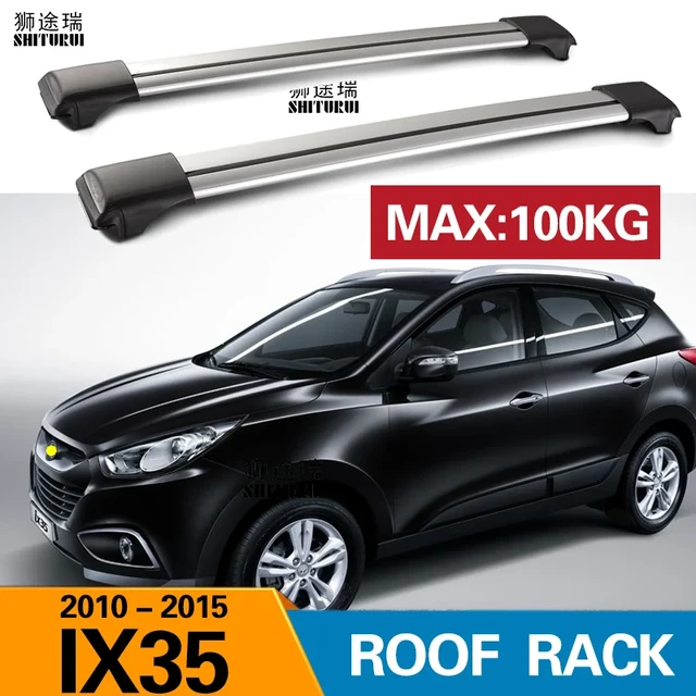  Barre Toit 2 Pièces pour Hyundai pour Tucson SUV 2016 2017 2018  2019 2020 2021 Barres Toit Rails Voiture Barres De Toit Bagages avec  Serrures Antivol