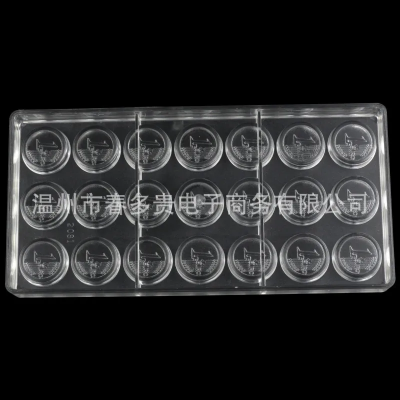 1 Euro Coins PE Polycarbonate Chocolate Molds Kitchen Accessories Pastry Creative Chocolate Forma to Bakeware Cake Baking Tools