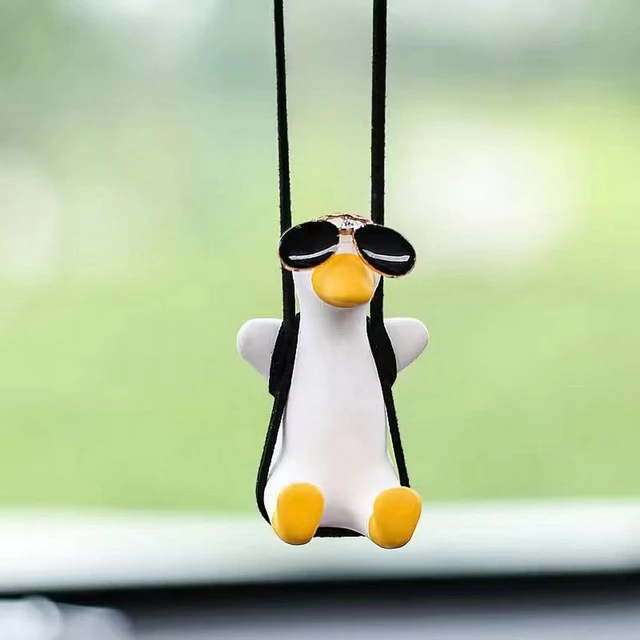 Cute Swing Duck Car Hanging Ornament Car Pendant Auto Decoration Flying  Duck Rear View Mirror Accessories for Car Mirror Auto Interior Decor  Ornament Accessories Gift 