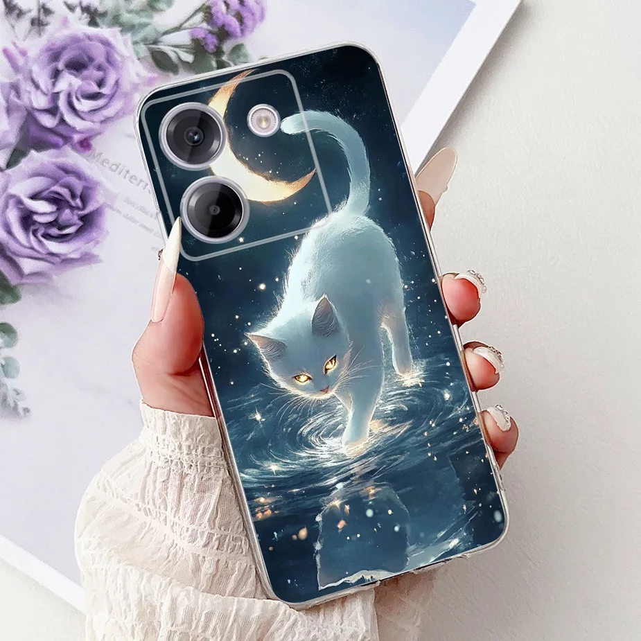Luxury Fashion Painted Clear Silicone Phone Case - Slim Design