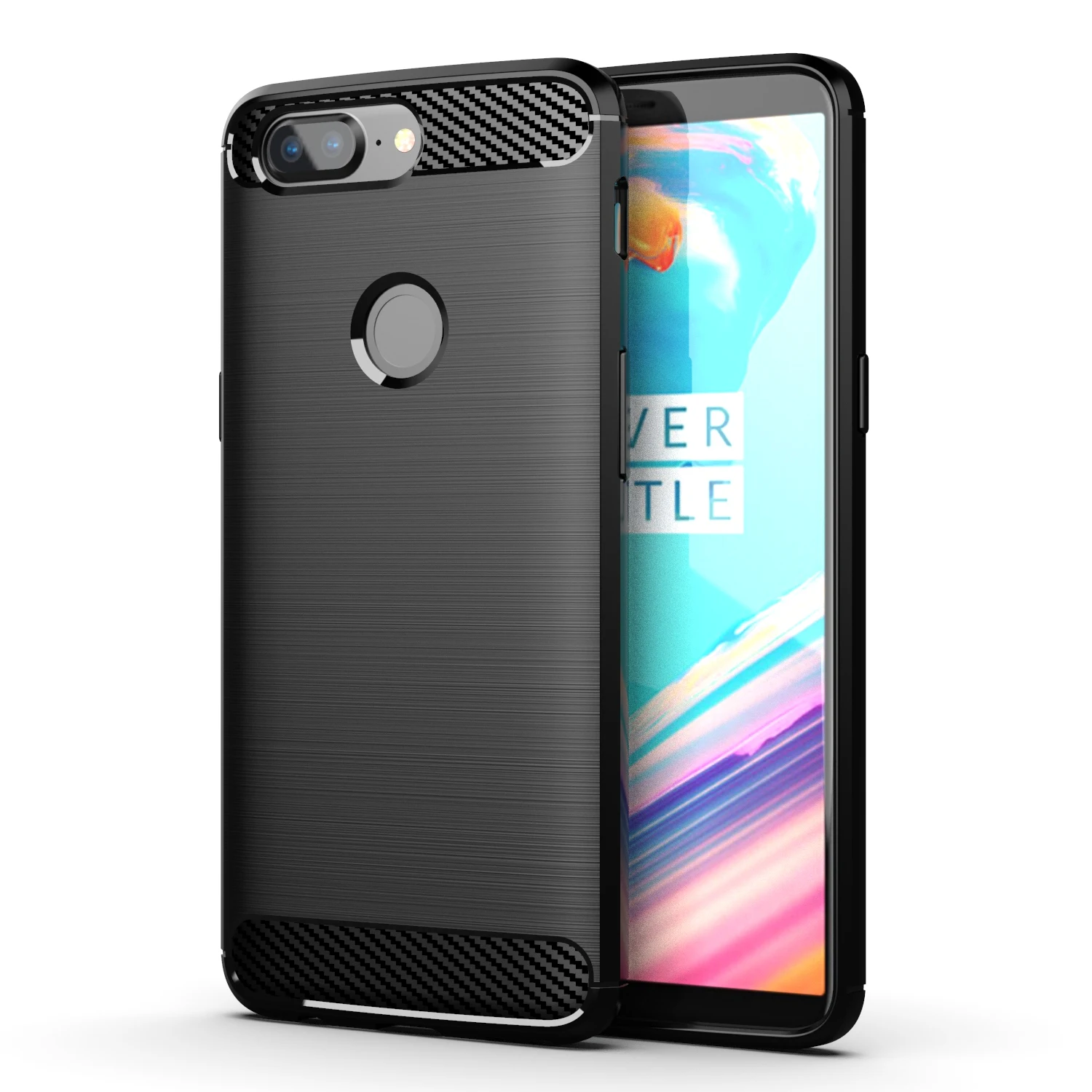 ShockProof Carbon Fiber Soft Silicone Protective Case - Silicone Shell Cover