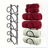 5-piece Multi-layer Bathroom Towel Rack - Wall Mounted, Iron Wine Storage and Display Rack, Suitable for Living Room Decoration 1
