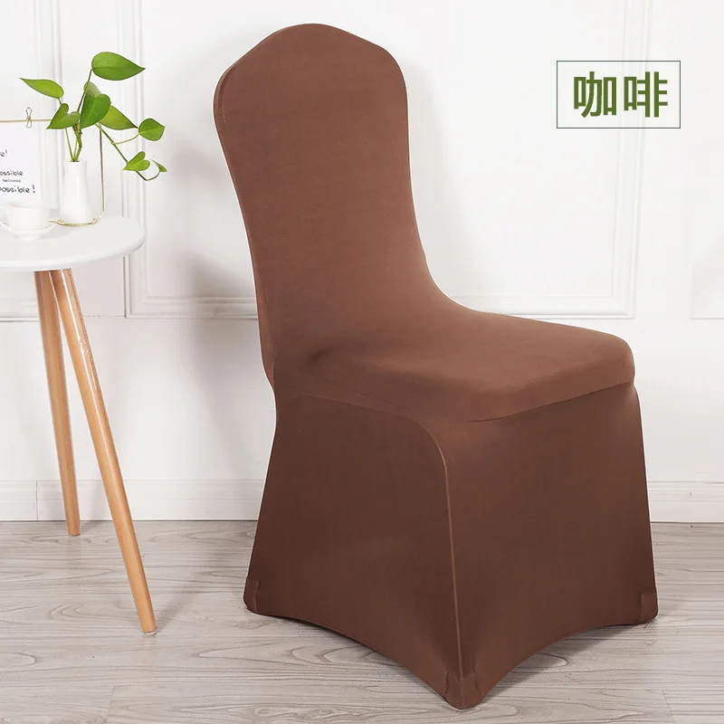 Elegant Red and White Elastic Chair Cover