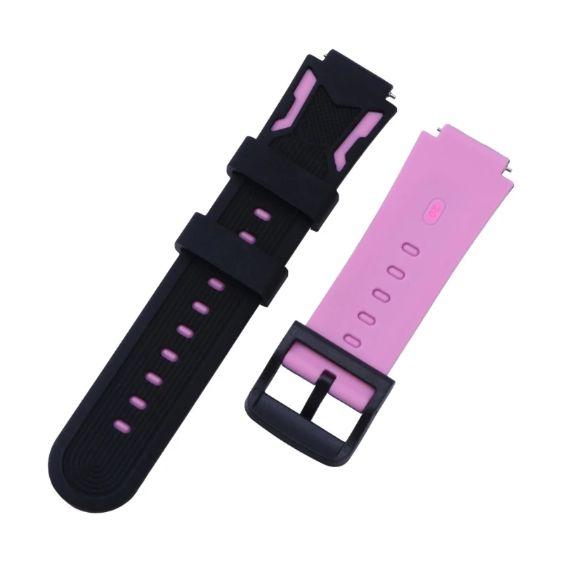 

20mm Bands Breathable Silicone Flexible Wriststrap Replacement Belt D46B