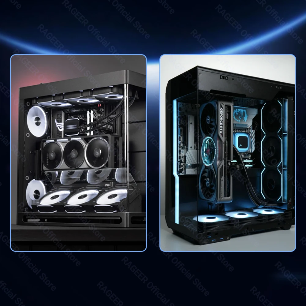 RAGEER PCIe 4.0 X16 Hochgeschwindigkeits-GPU-Riser-Kabel für PCIe 4.0/3.0 GPU für vertikale GPU-Montage-Grafikkarte mit RTX 40/30-Serie – Detail 6