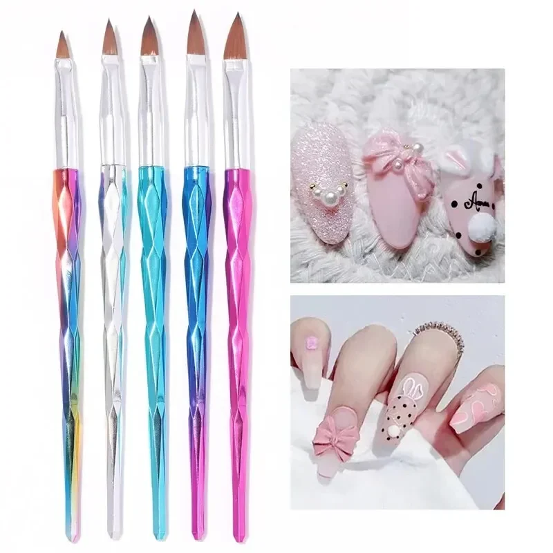 5/20Pcs Nail Art Brush Design Tip Painting Drawing Carving Dotting Pen Professional Nail Brushes Set Nail Art Manicure Tools 4